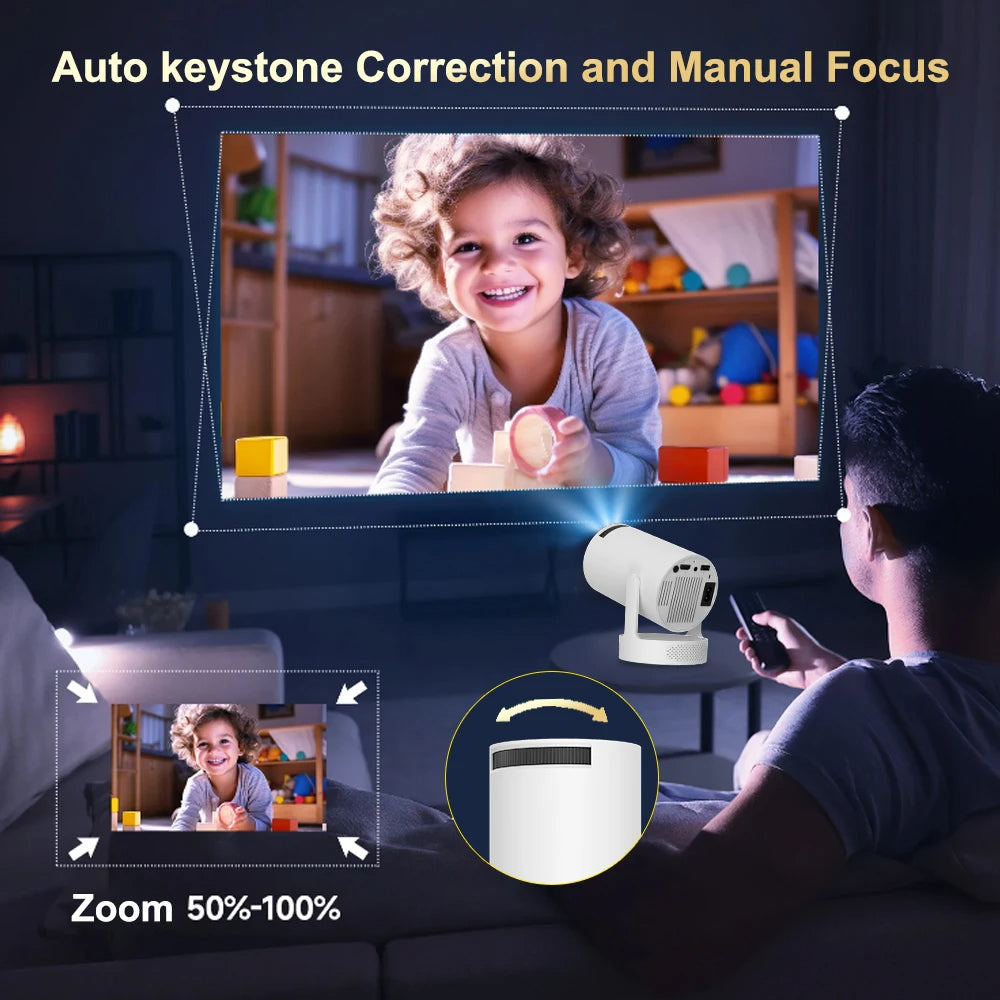 PROYECTOR HY 300, NETFLIX YOUTUBE, Y MÁS,PANTALLA GIGANTE!!!