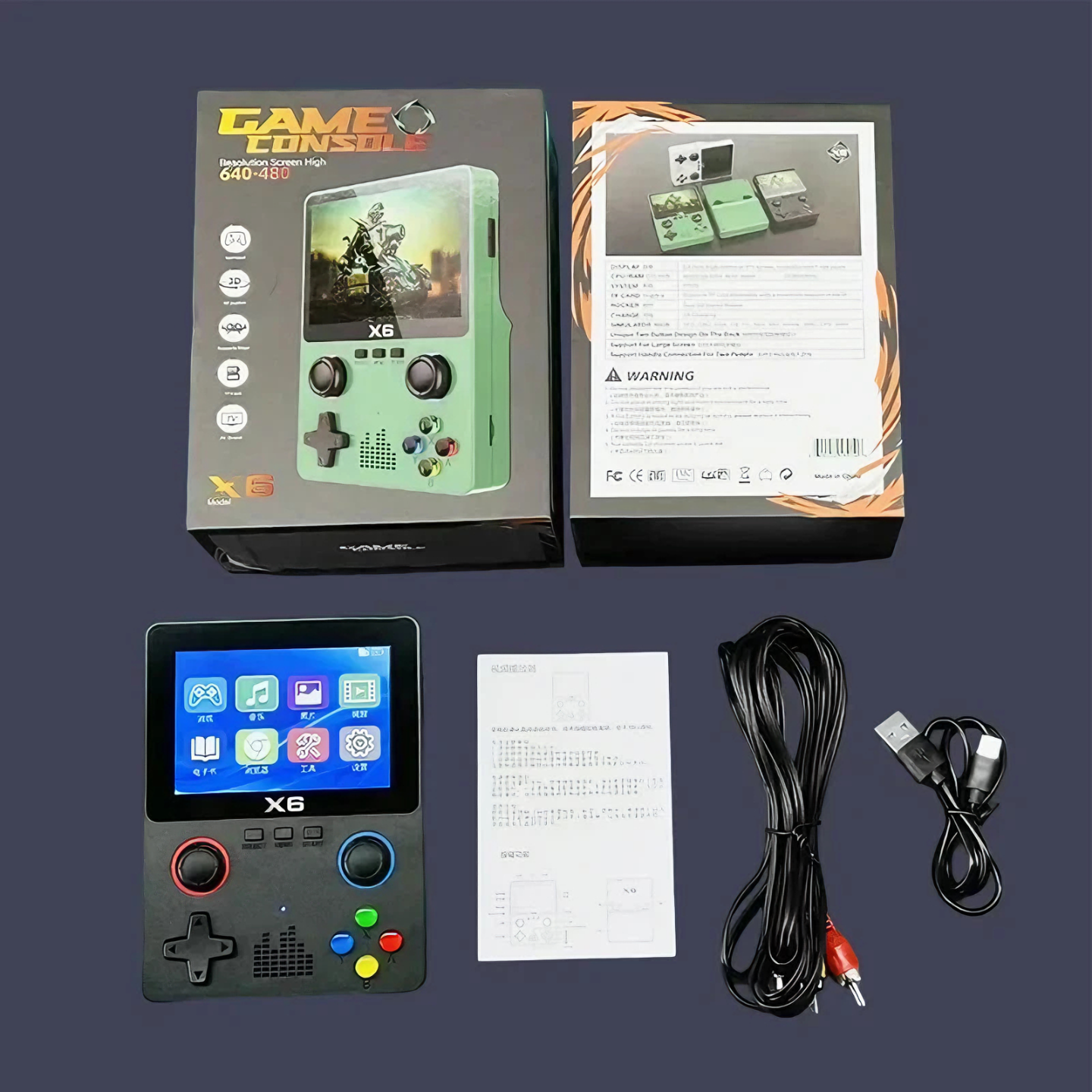 Consola Retro Portátil X6 – 10,000 Juegos Clásicos en tu Bolsillo